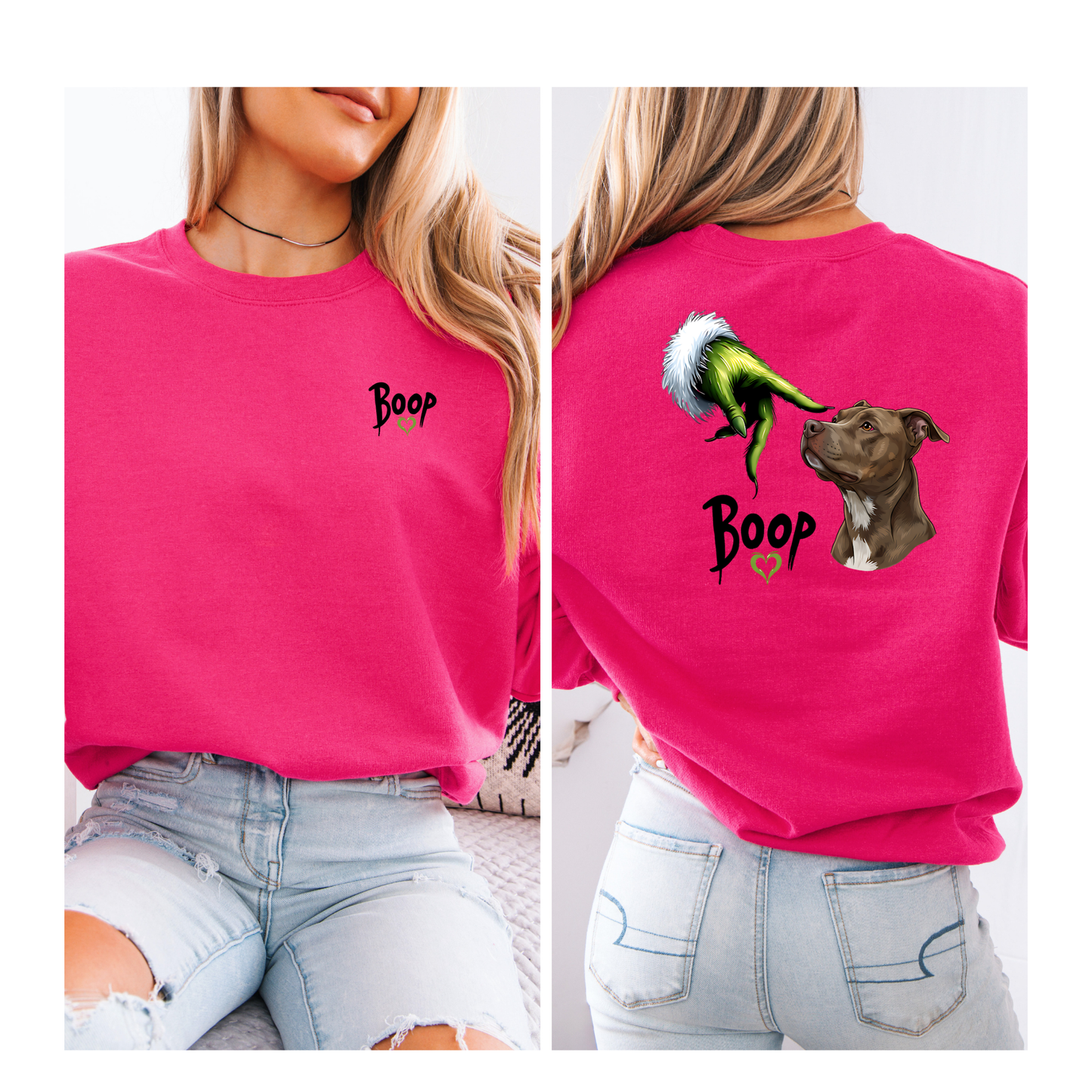 Boop Santa and or Grinch Tee