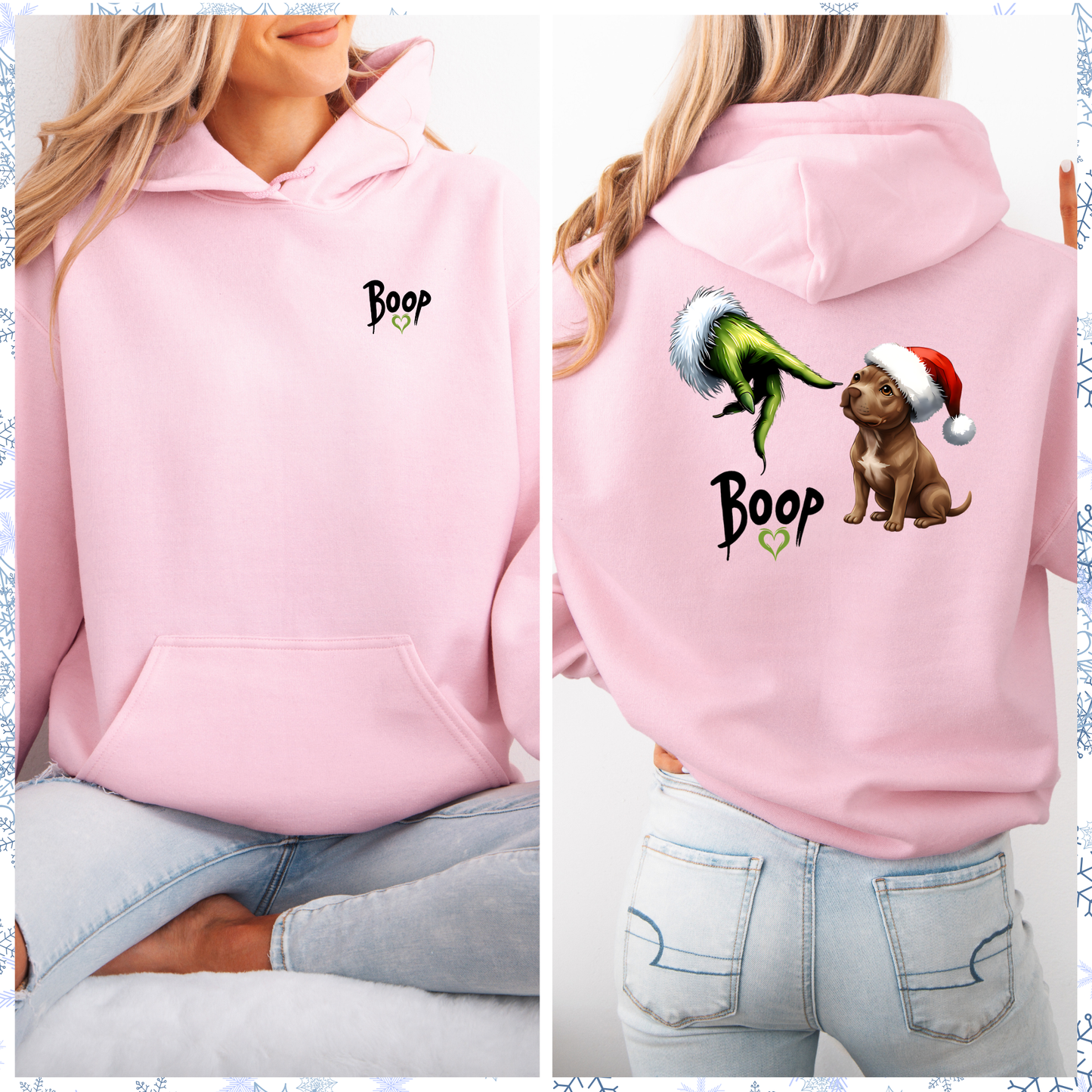 Boop Santa/grinch hoodie