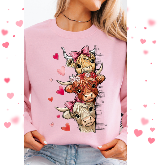 Cute Valentine cows