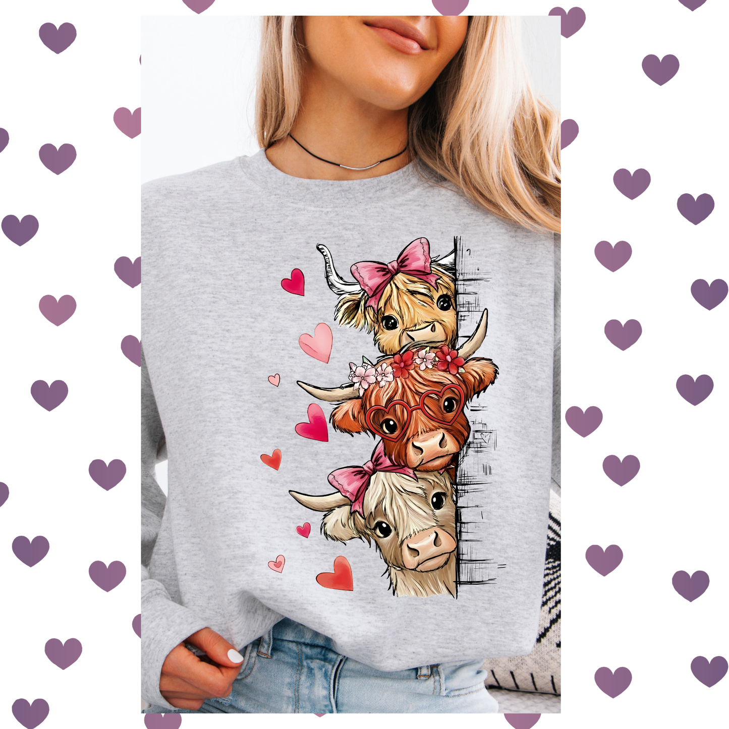 Cute Valentine cows